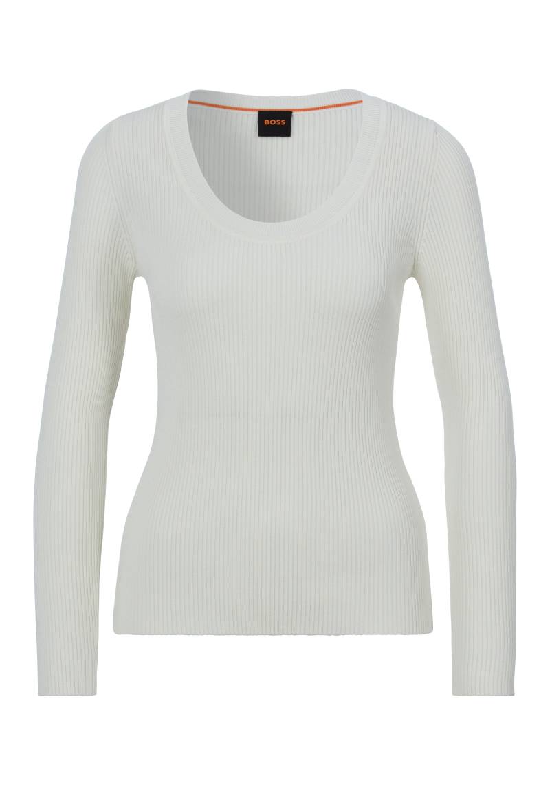 BOSS ORANGE Strickpullover »C_Faradiso«, mit tiefem Ausschnitt von Boss Orange