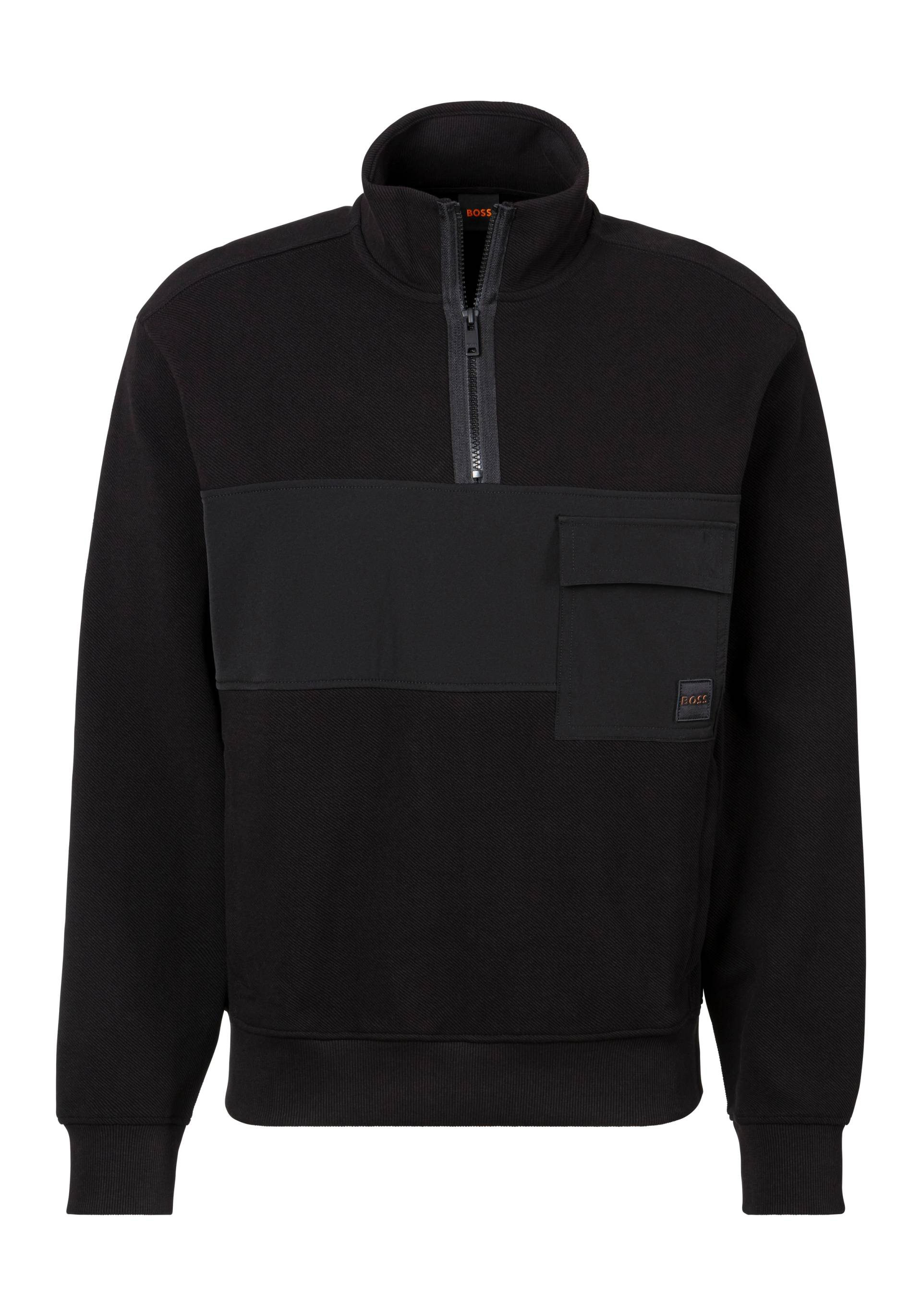 BOSS ORANGE Sweatshirt »Sweatshirt Ze_Nylonhem 1«, mit Reissverschluss BOSS ORANGE Sweatshirt »Sweatshirt Ze_Nylonhem 1«, mit Reissverschluss von Boss Orange