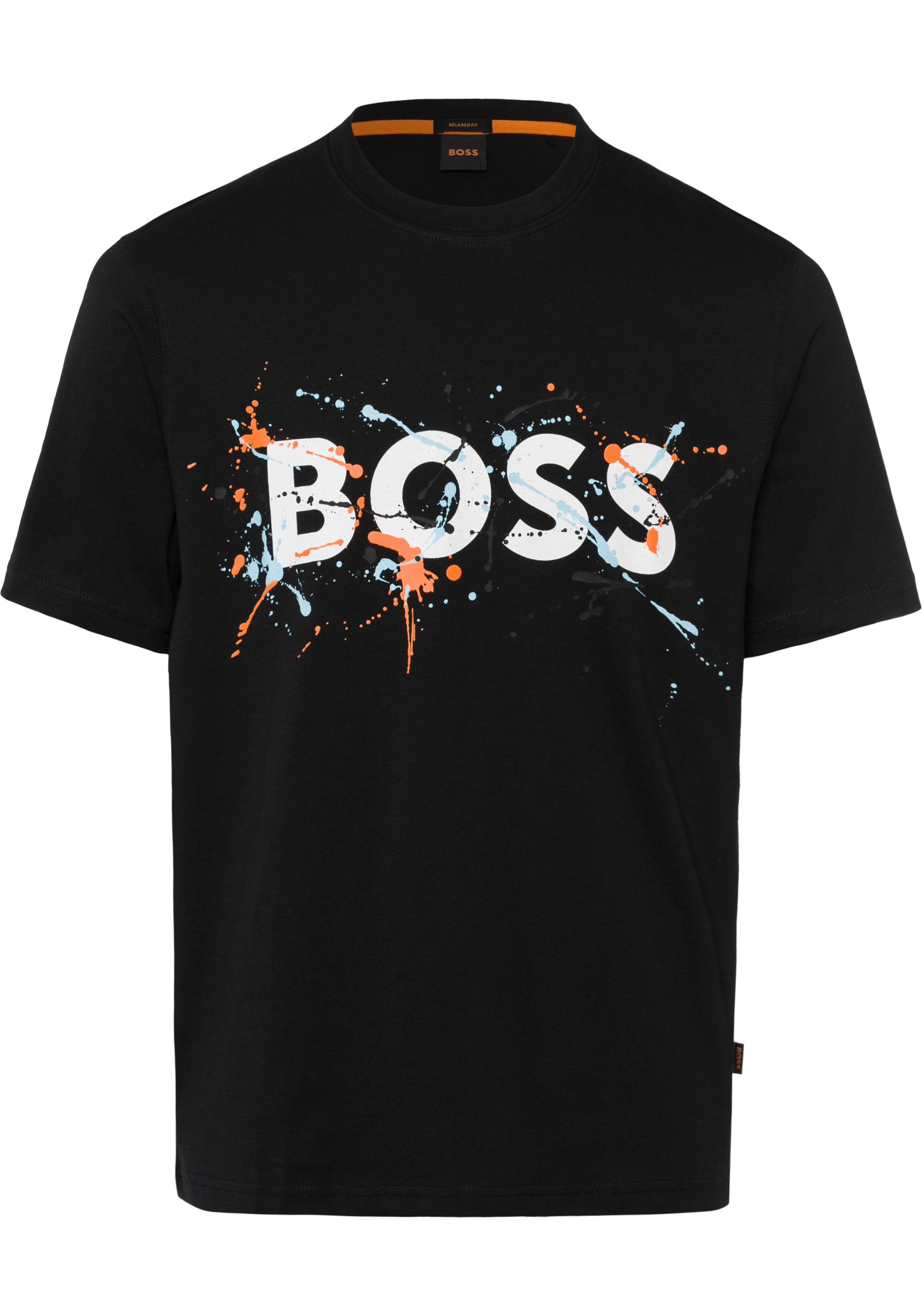 BOSS ORANGE T-Shirt, mit Label-Kontrastband innen am Rundhals von Boss Orange