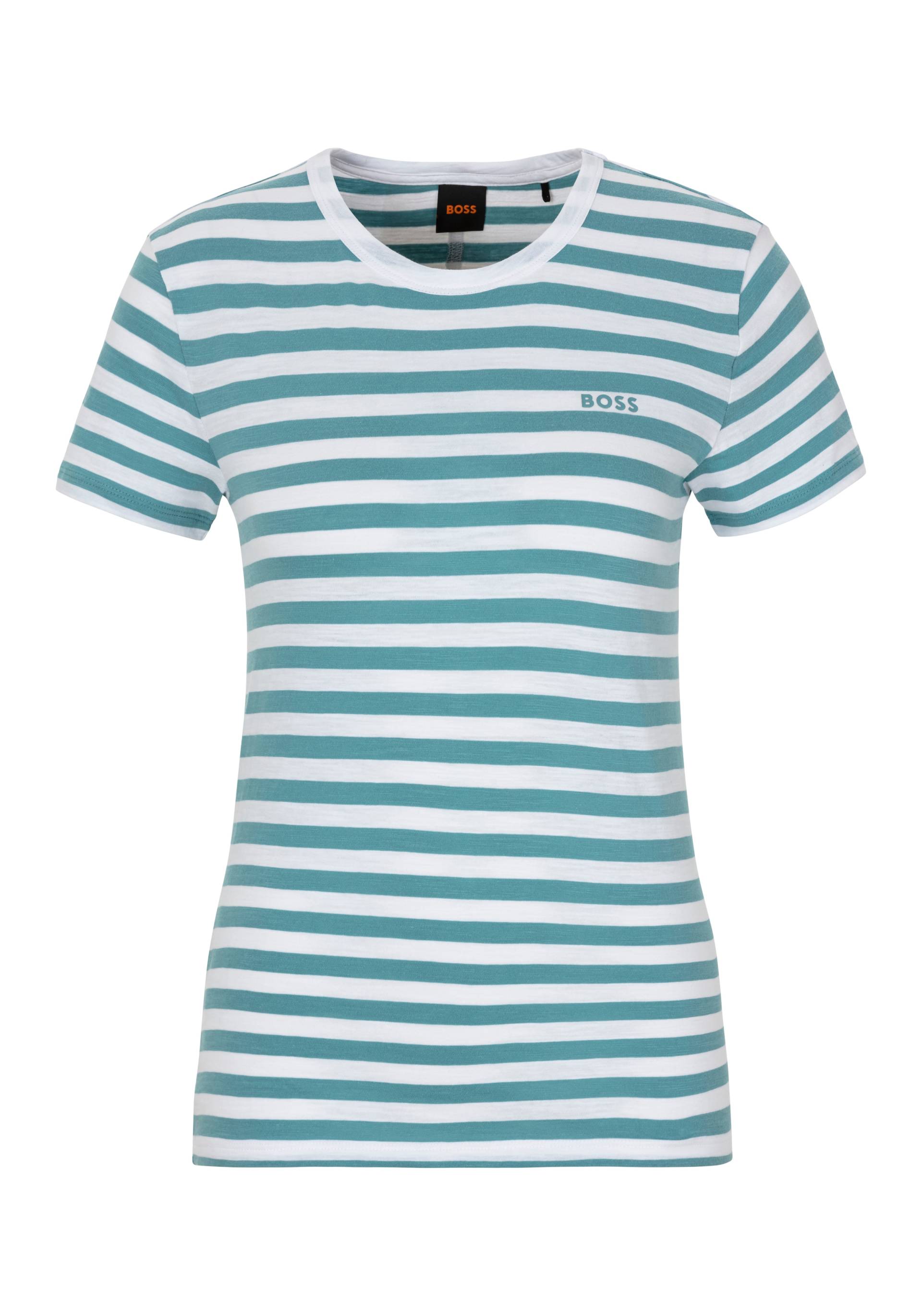 BOSS ORANGE T-Shirt »C_Esla_Striped Premium Damenmode«, im gestreiften Design von Boss Orange