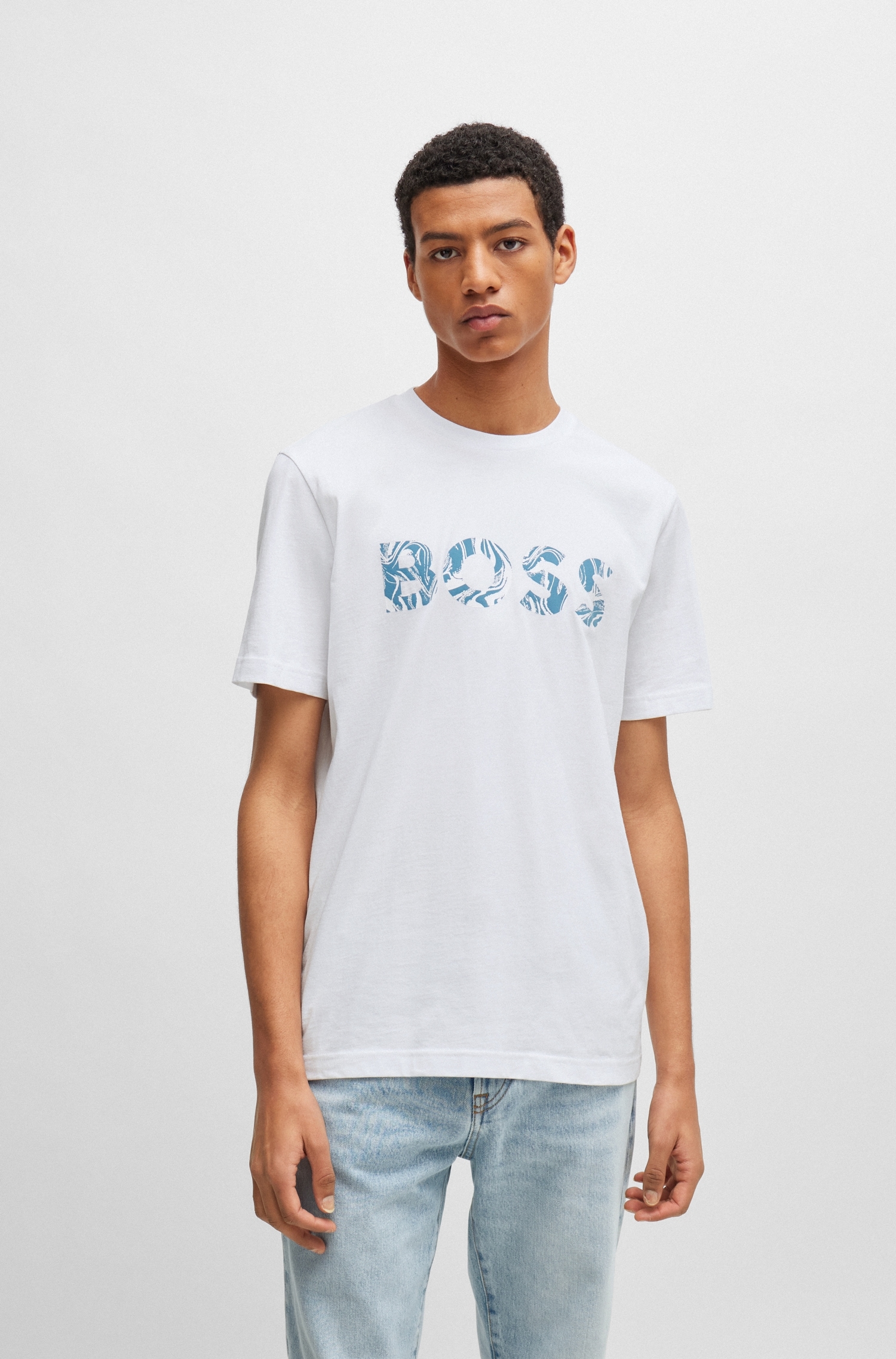 BOSS ORANGE T-Shirt »Te_Bossocean«, mit grossem Logodruck von Boss Orange