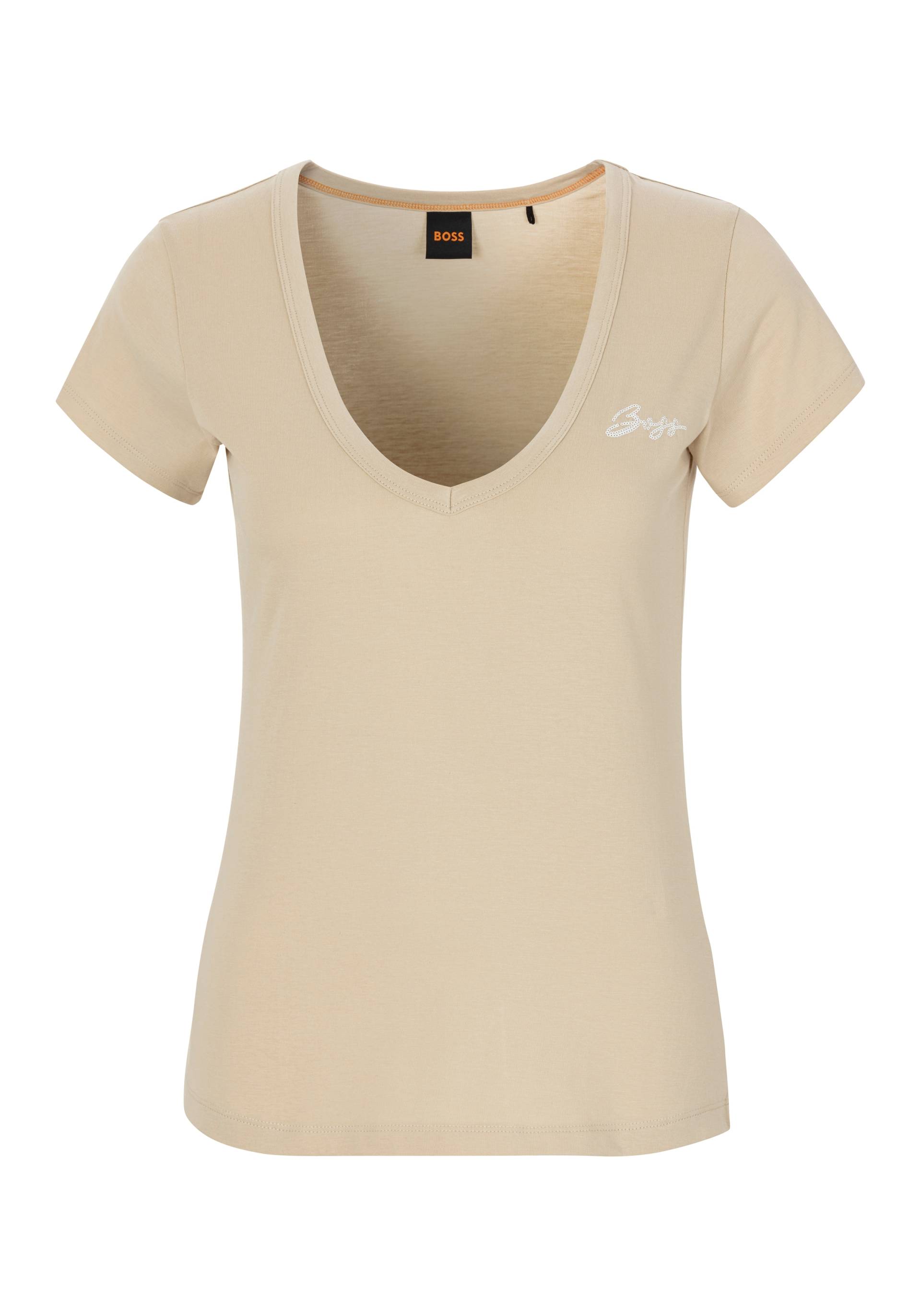 BOSS ORANGE V-Shirt »C_Eslane_4«, mit Logoschriftzug BOSS ORANGE V-Shirt »C_Eslane_4«, mit Logoschriftzug von Boss Orange