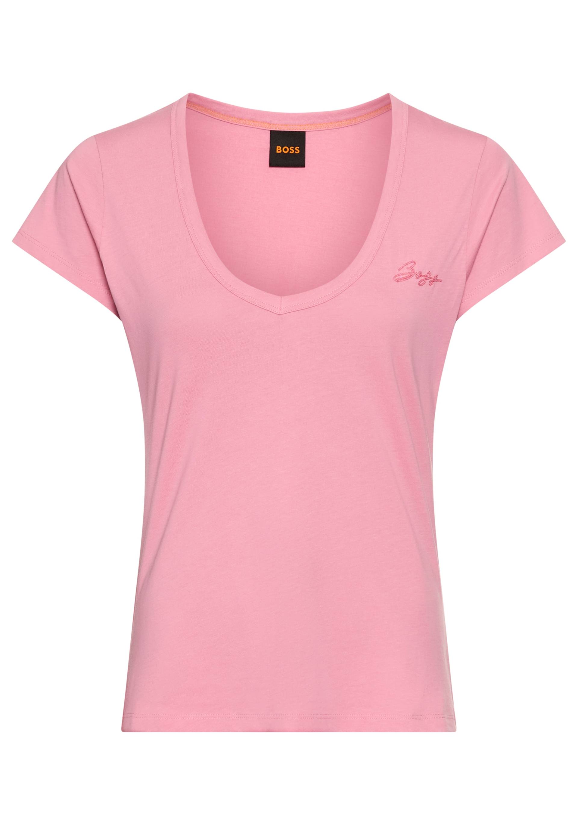 BOSS ORANGE V-Shirt »C_Eslane_4«, mit Logoschriftzug von Boss Orange