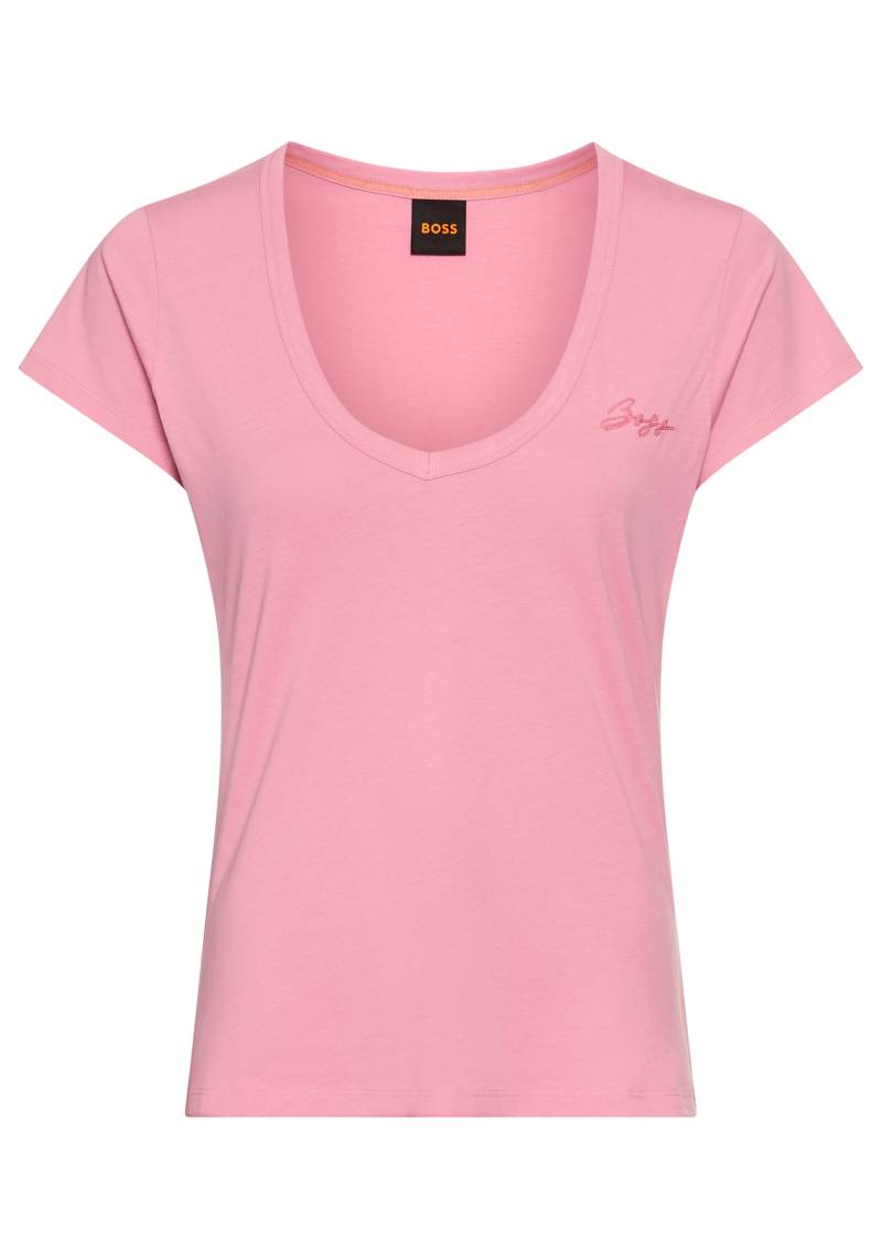 BOSS ORANGE V-Shirt »C_Eslane_4«, mit Logoschriftzug von Boss Orange