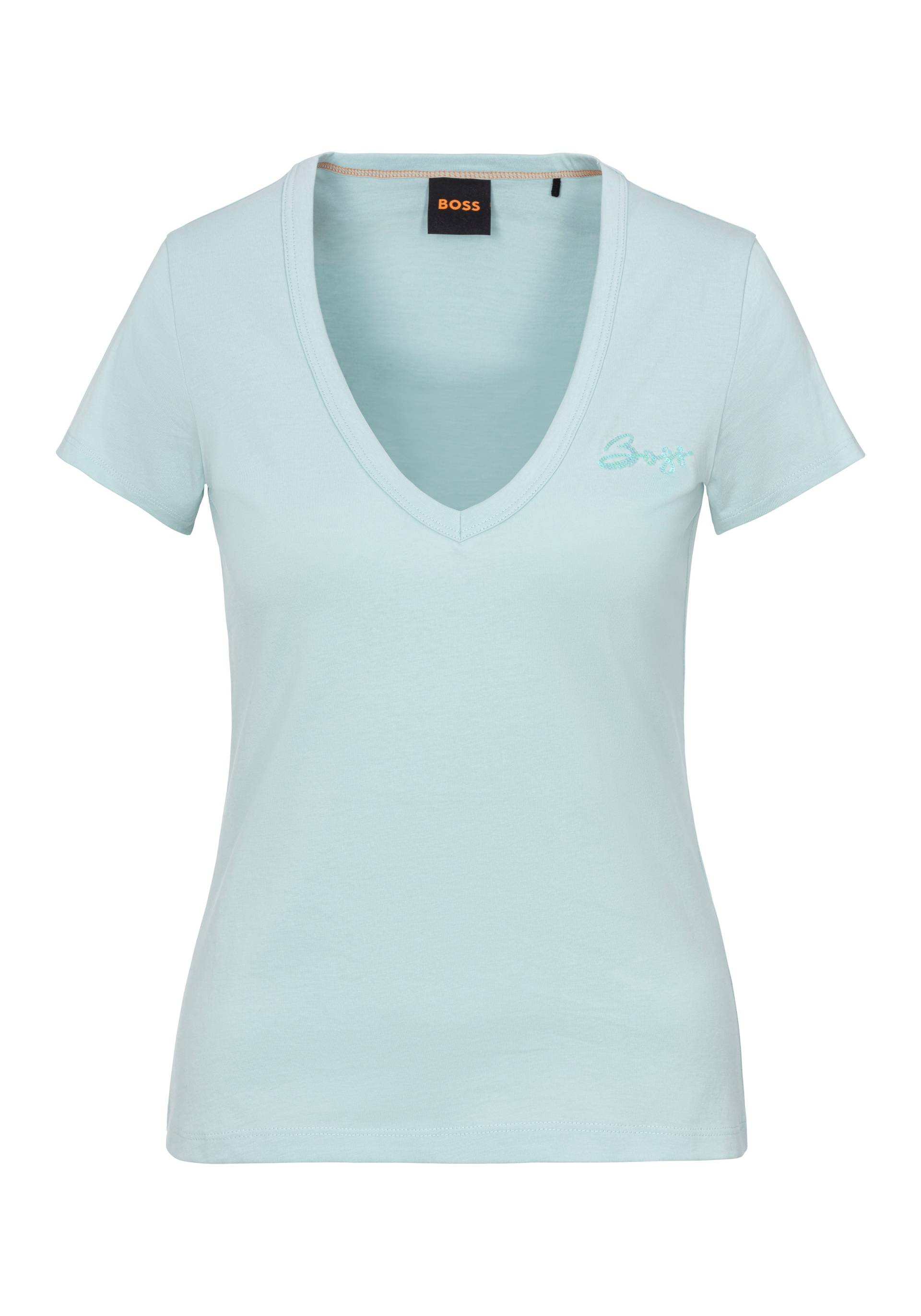 BOSS ORANGE V-Shirt »C_Eslane_4«, mit Logoschriftzug BOSS ORANGE V-Shirt »C_Eslane_4«, mit Logoschriftzug von Boss Orange
