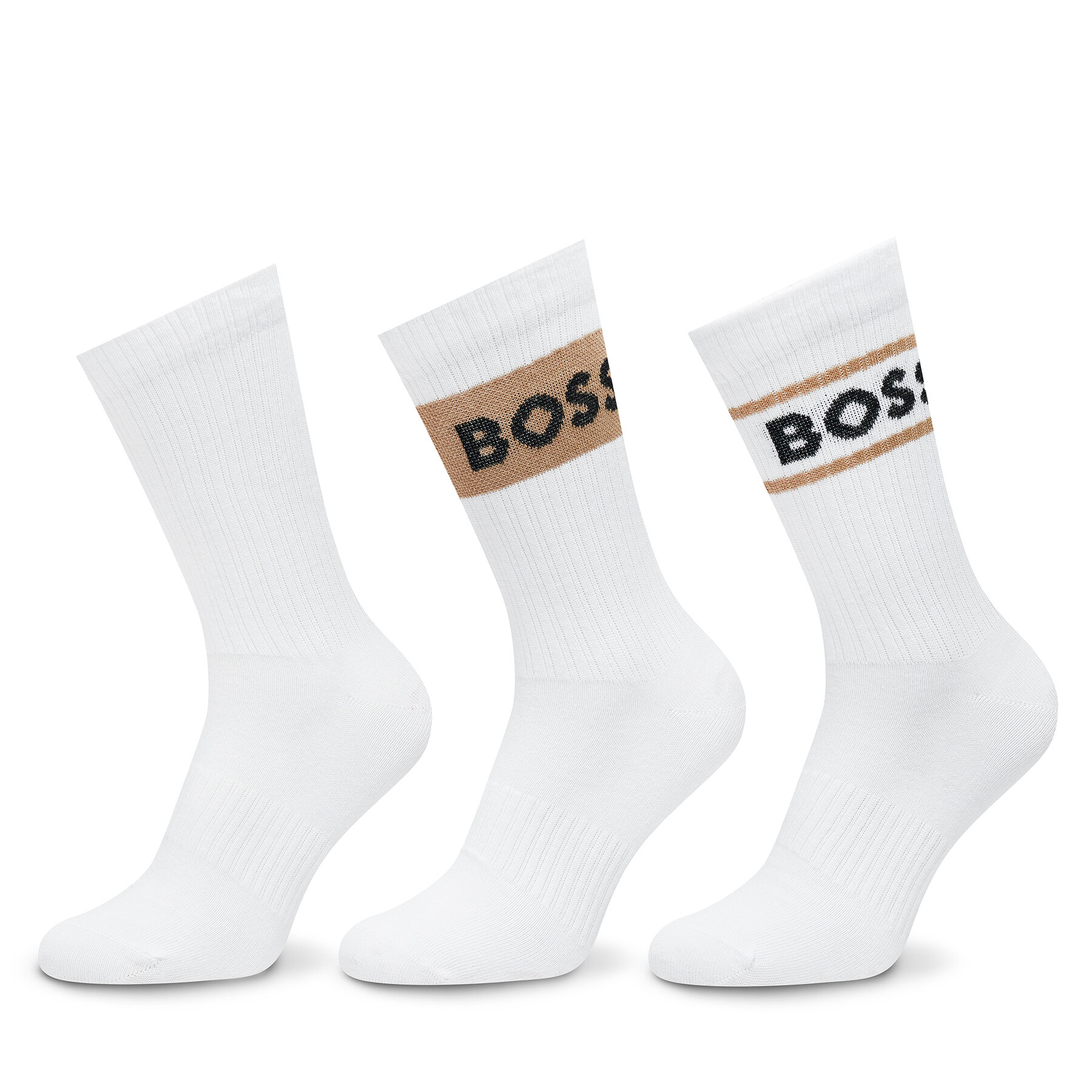 3er-Set hohe Herrensocken Boss 50524273 Weiß von Boss