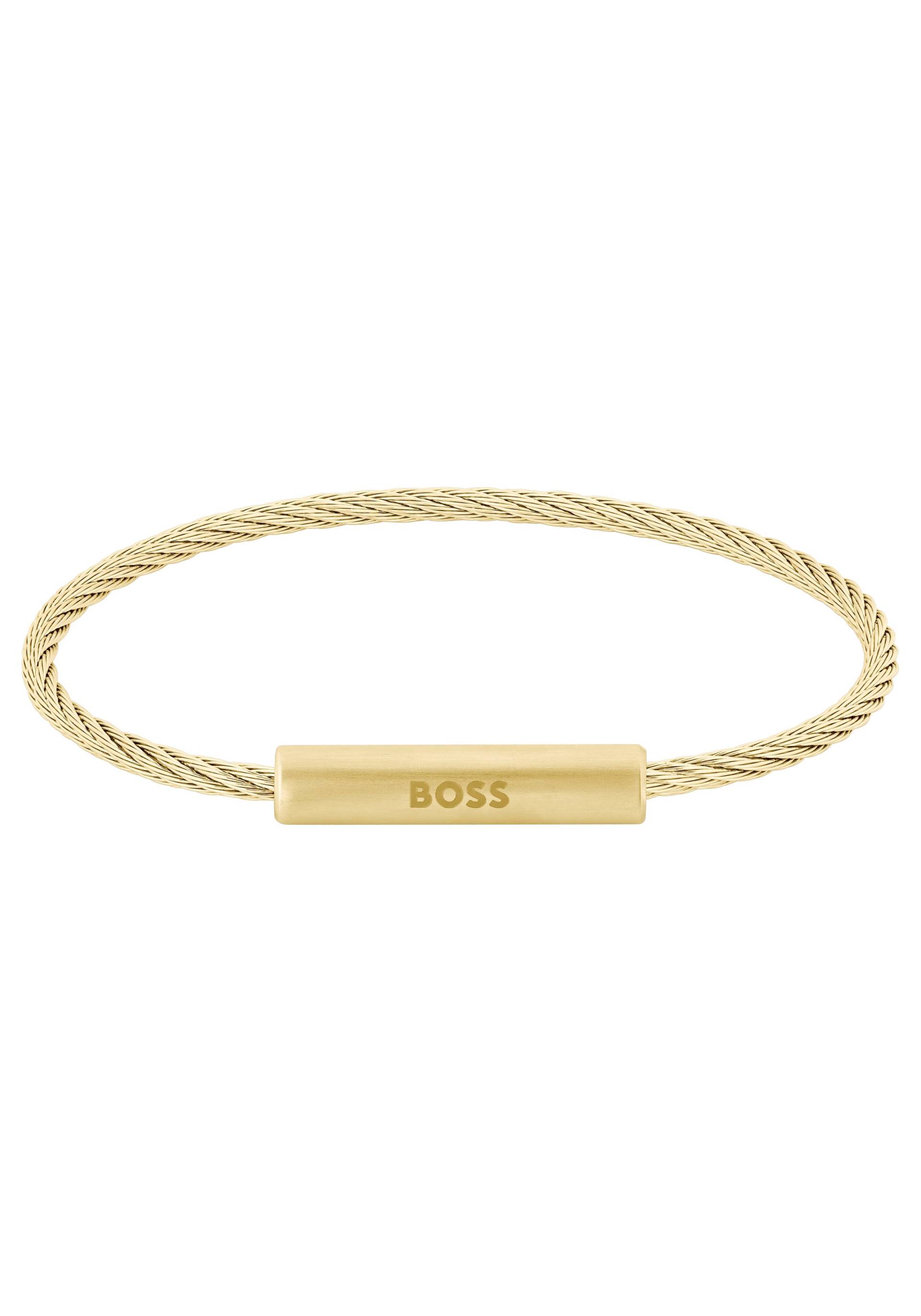 BOSS Armband »Schmuck Edelstahl Armschmuck Stahlseil ALEK« von Boss