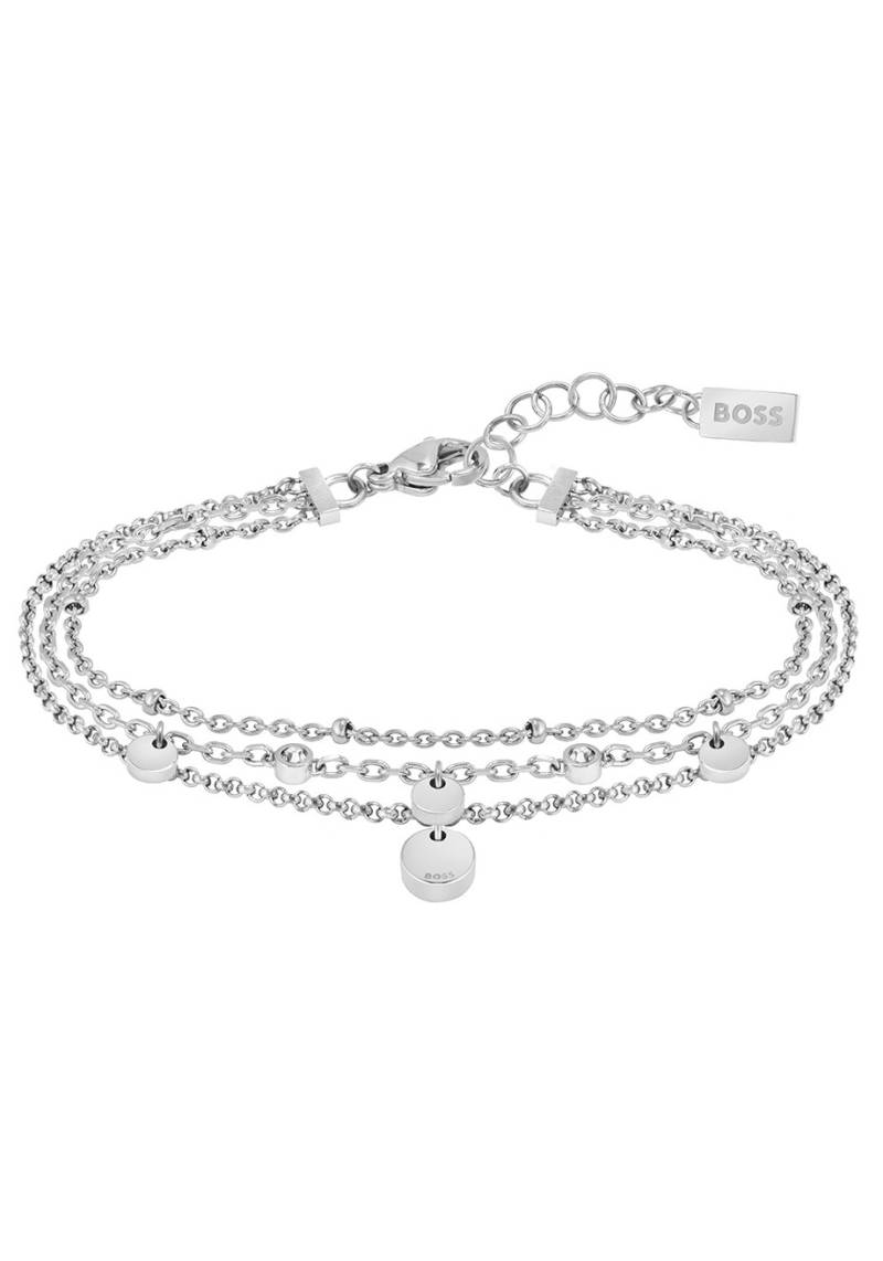 BOSS Armband »Schmuck Edelstahl Armschmuck Ankerkette IRIS«, mit Glasstein von Boss