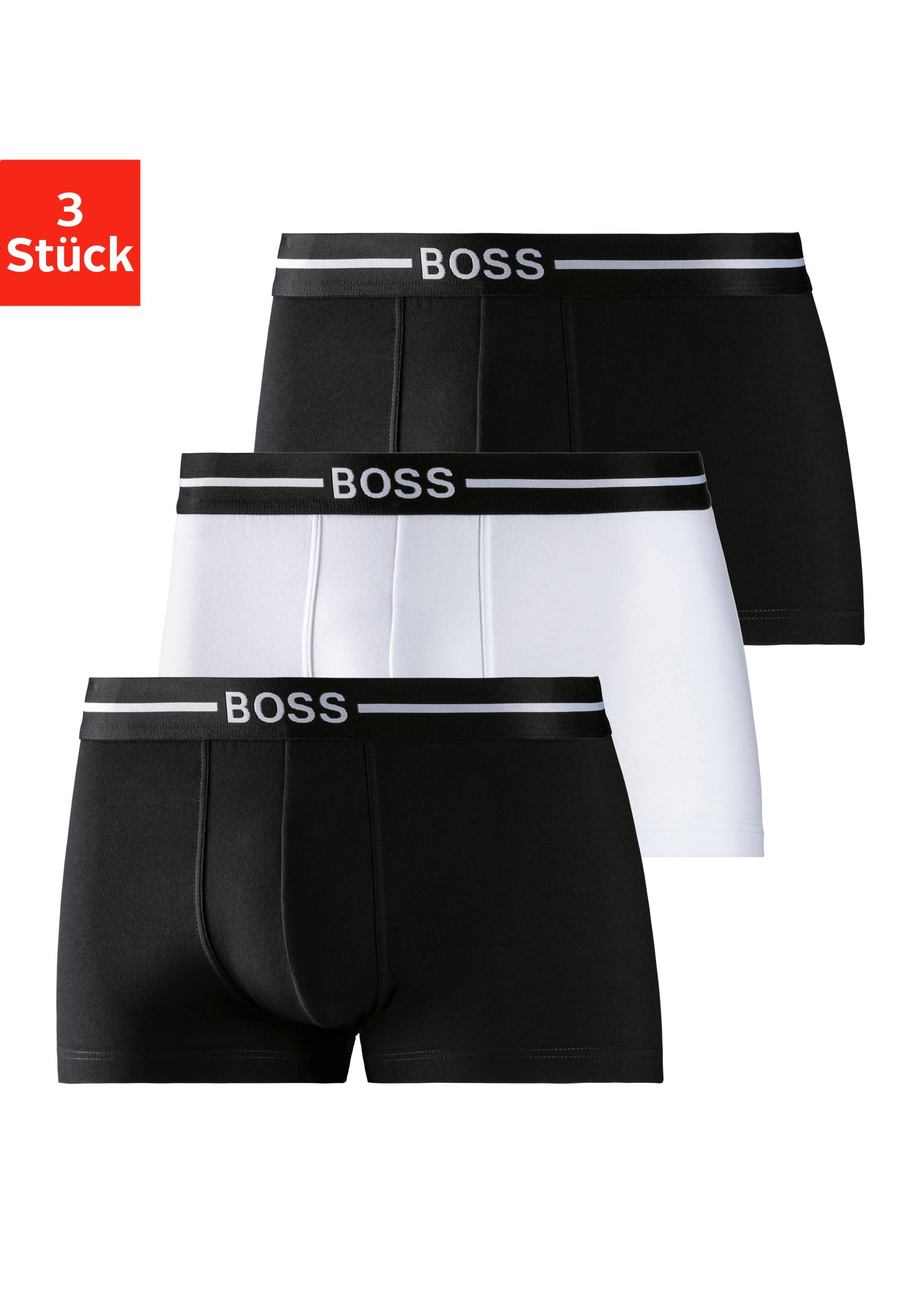 BOSS Boxer, (3 St.), mit Logo Webbund von Boss
