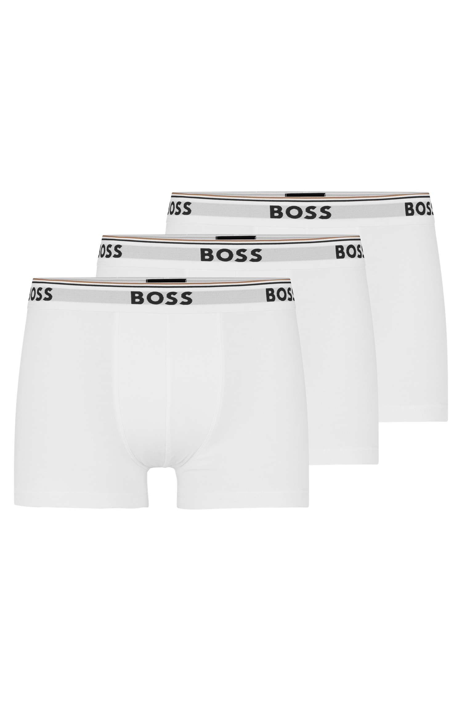 BOSS Boxer, (Packung, 3 St., 3er-Pack), mit BOSS Schriftzug auf dem Bund von Boss