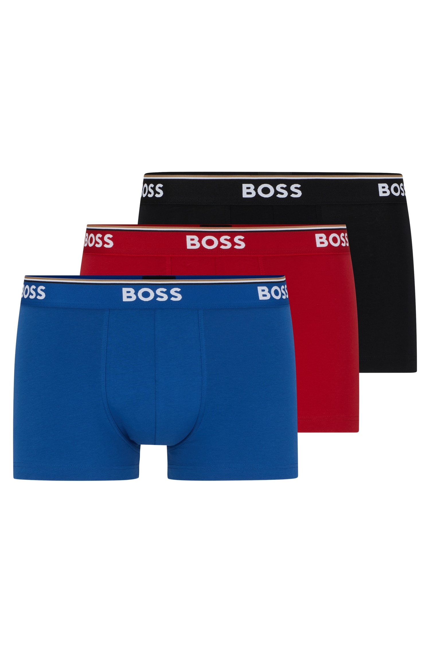 BOSS Boxer, (Packung, 3 St., 3er-Pack), mit BOSS Schriftzug auf dem Bund von Boss