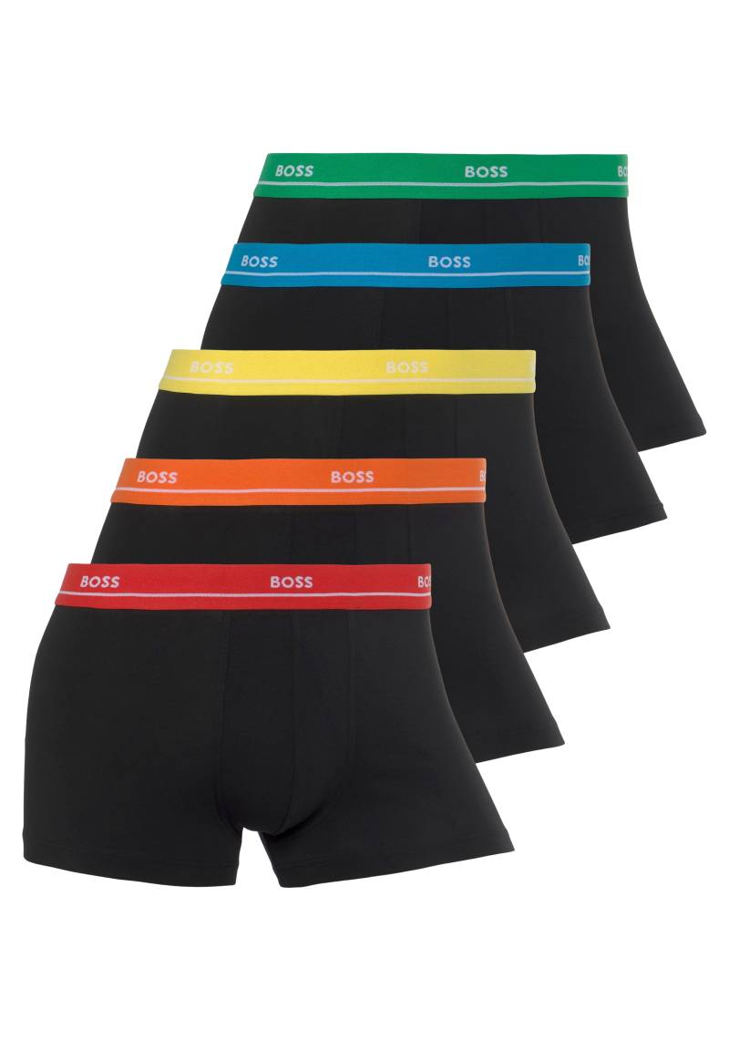 BOSS Boxershorts, (Packung, 5 St., 5er-Pack), mit Logoschriftzug von Boss