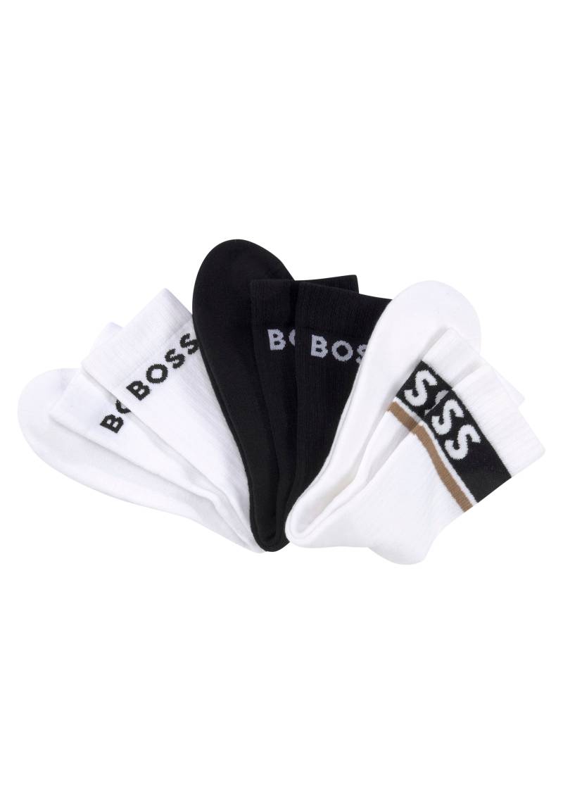 BOSS Businesssocken »3P QS Design CC«, (Packung, 3 Paar, 3er), mit BOSS Schriftzug von Boss