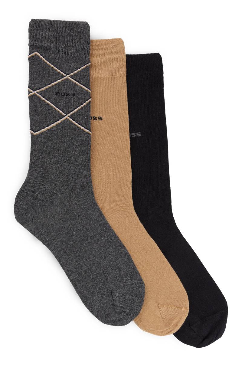 BOSS Businesssocken »3P RS GiftAllover«, (Packung, 3 Paar), mit BOSS Stickerei von Boss