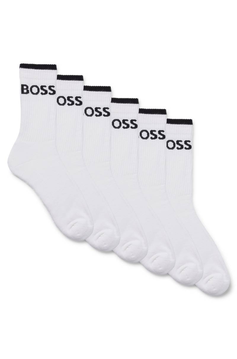 BOSS Businesssocken »6P QS Stripe CC«, (Packung, 6 Paar, 6er), mit BOSS Schriftzug von Boss