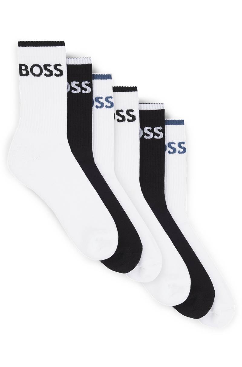 BOSS Businesssocken »6P QS Stripe CC«, (Packung, 6 Paar, 6er), mit BOSS Schriftzug von Boss