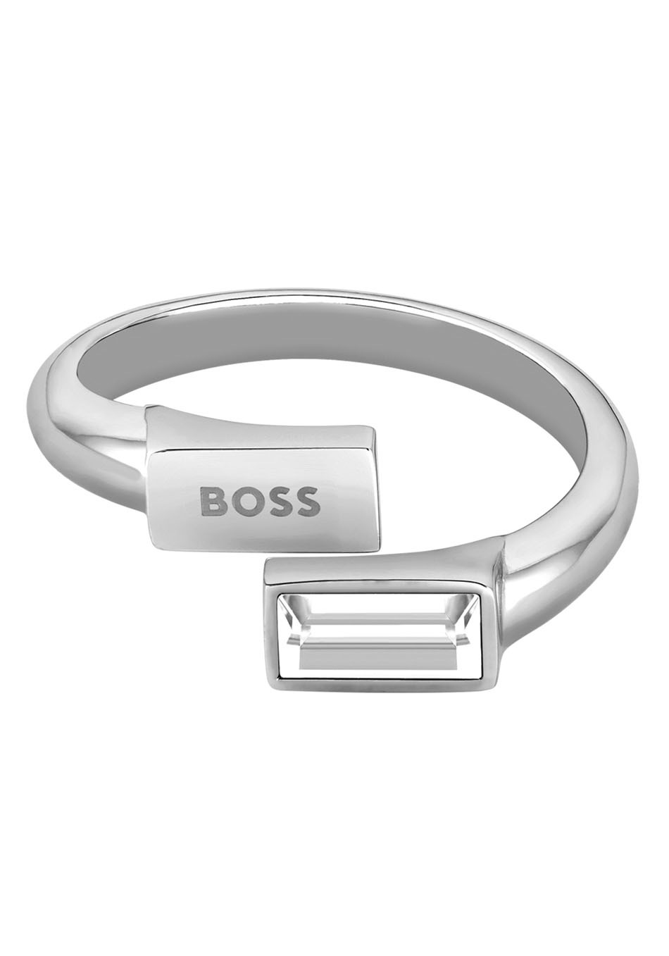 BOSS Fingerring »Schmuck Edelstahl Fingerring Damenring CLIA«, mit Glasstein BOSS Fingerring »Schmuck Edelstahl Fingerring Damenring CLIA«, mit Glasstein von Boss
