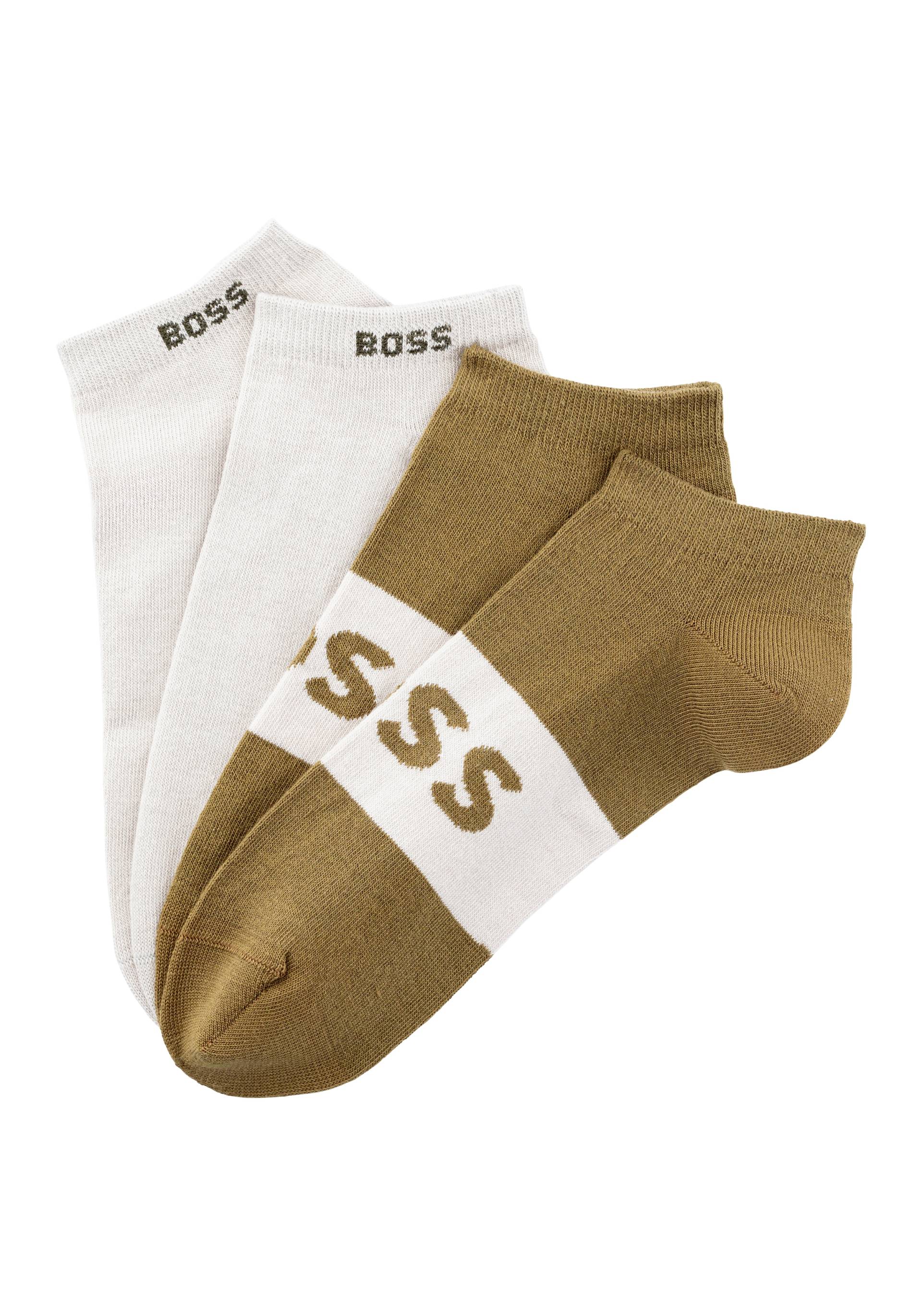 BOSS Freizeitsocken »2P AS Logo Col CC«, (Packung, 2 Paar, 2er), mit Logoschriftzug von Boss