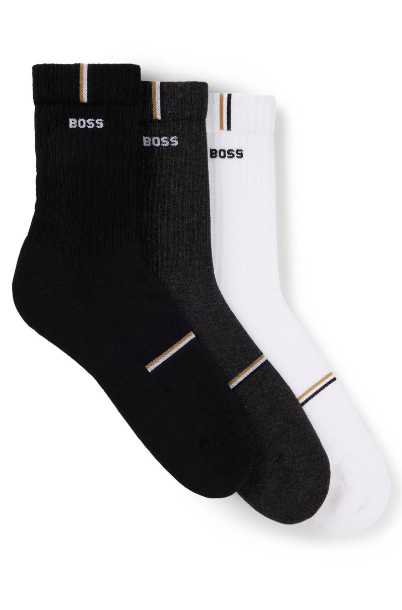 BOSS Freizeitsocken »3P QS Rib Design«, (Packung, 3 Paar), mit BOSS Logo von Boss