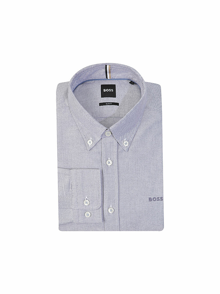 BOSS Hemd ROAN Slim Fit dunkelblau | L von Boss