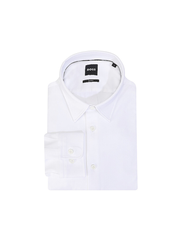 BOSS Hemd Slim Fit ROAN  weiss | L von Boss