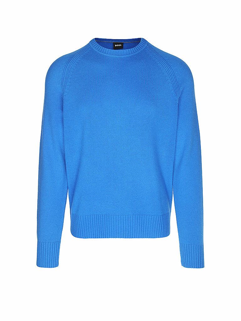 BOSS Kaschmirpullover blau | L von Boss