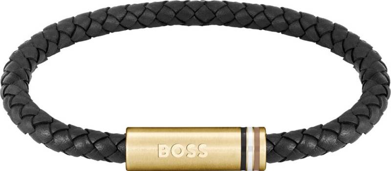 BOSS Lederarmband »ARES SINGLE, 1580623, 1580624«, mit Emaille von Boss