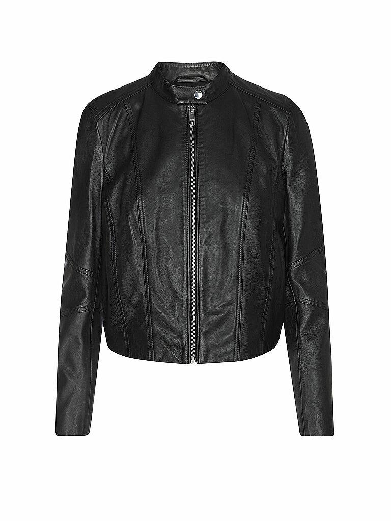 BOSS Lederjacke C_SALESTE  schwarz | 34 von Boss