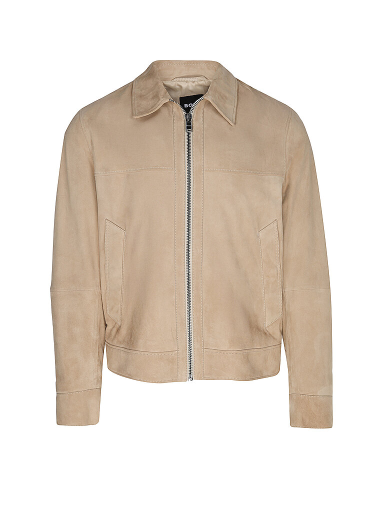 BOSS Lederjacke H-MALBANO5  beige | 46 von Boss