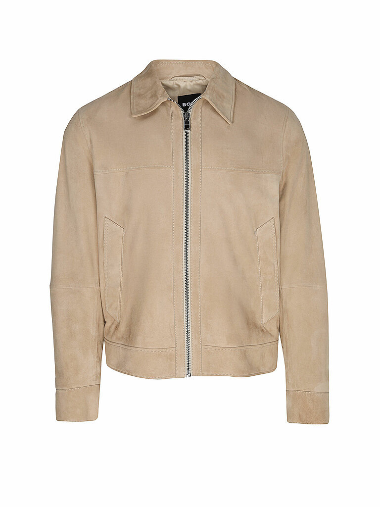 BOSS Lederjacke H-MALBANO5  beige | 46 von Boss