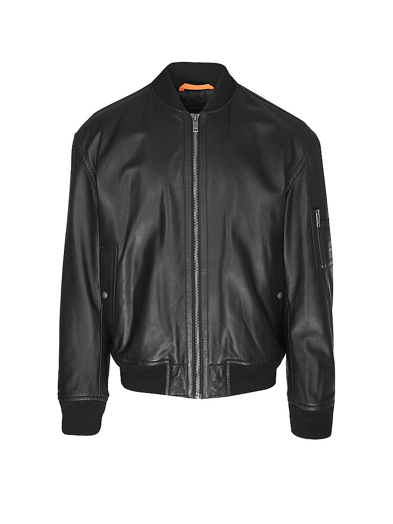 BOSS Lederjacke JUGE schwarz | 48 von Boss