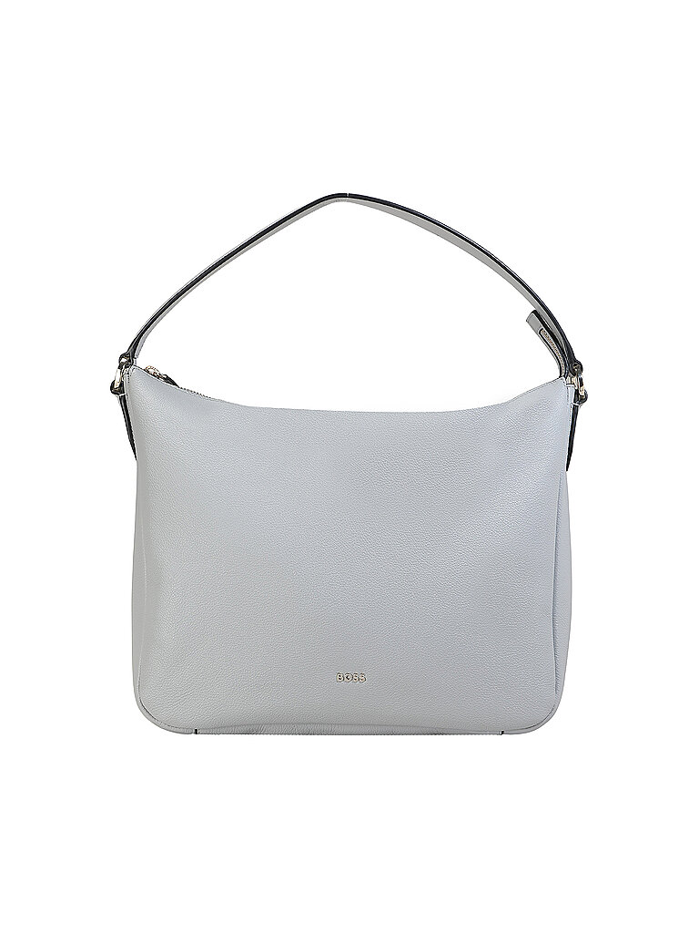 BOSS Ledertasche - Hobo Bag ALYCE Medium weiss von Boss