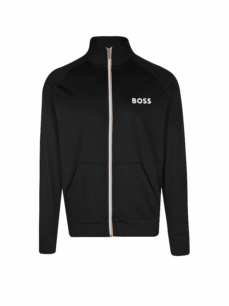 BOSS Loungewear Jacke schwarz | L von Boss