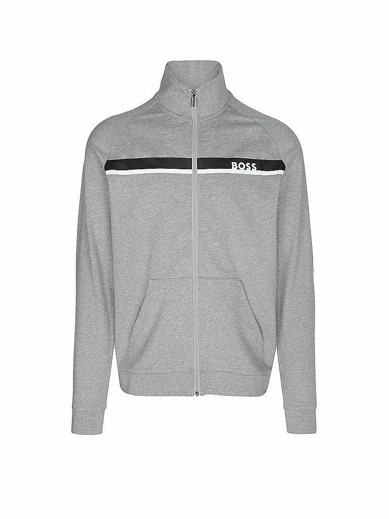 BOSS Loungewear Sweatjacke hellgrau | XXL von Boss