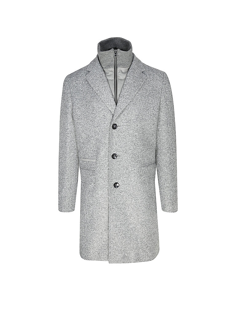 BOSS Mantel Slim Fit HYDE-BIB hellgrau | 56 BOSS Mantel Slim Fit HYDE-BIB hellgrau | 56 von Boss