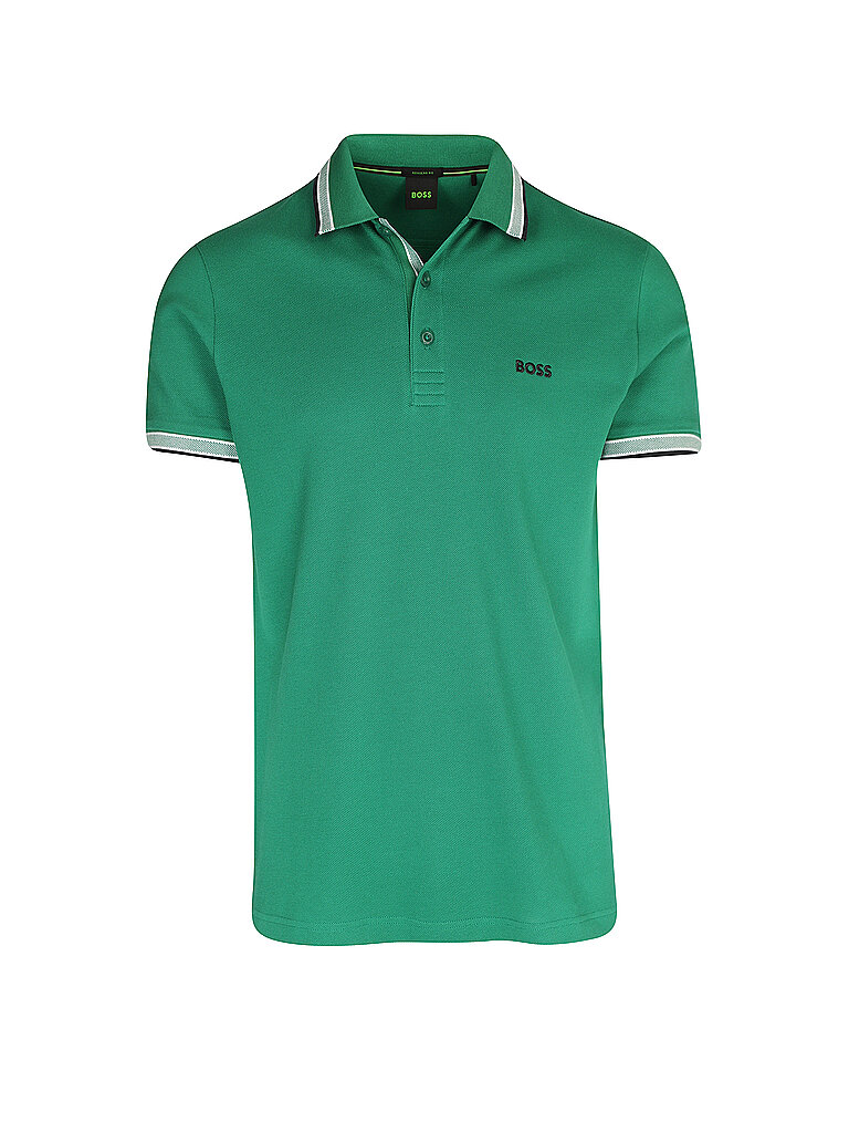 BOSS Poloshirt Regular Fit PADDY dunkelgrün | L von Boss