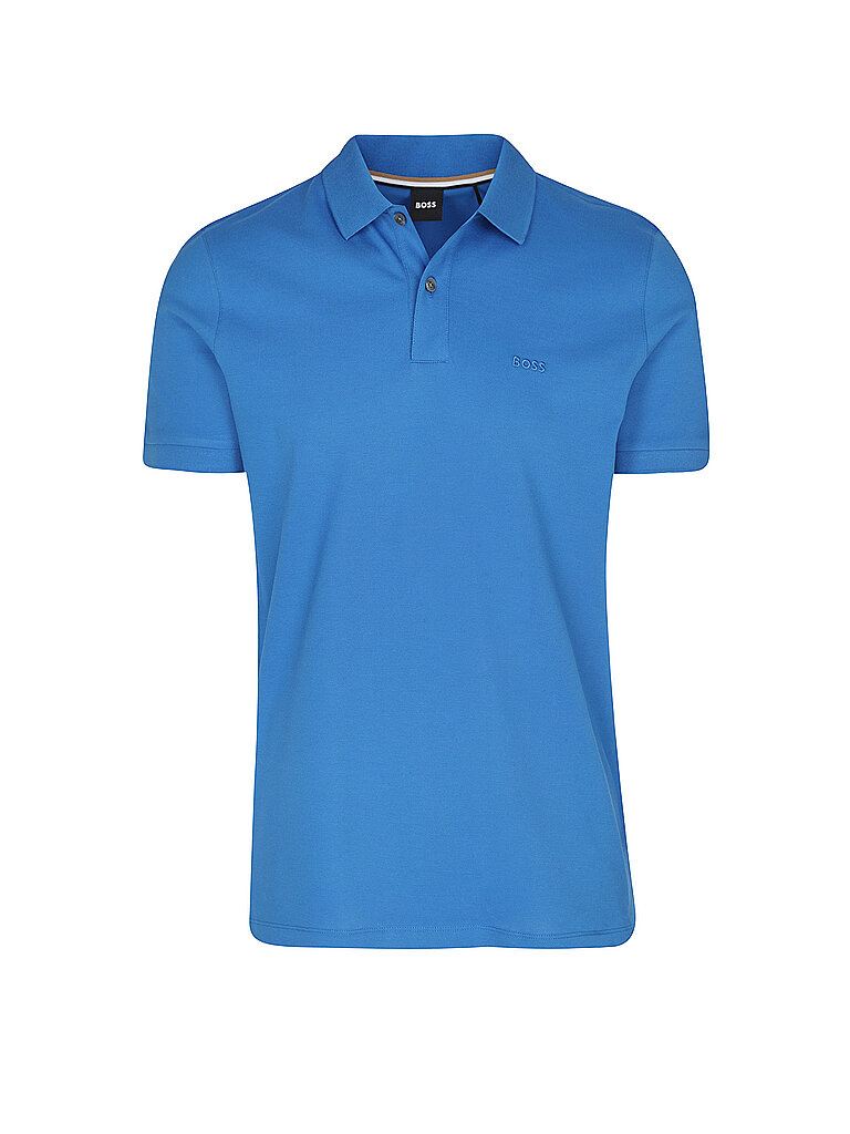 BOSS Poloshirt Regular Fit PALLAS blau | S von Boss