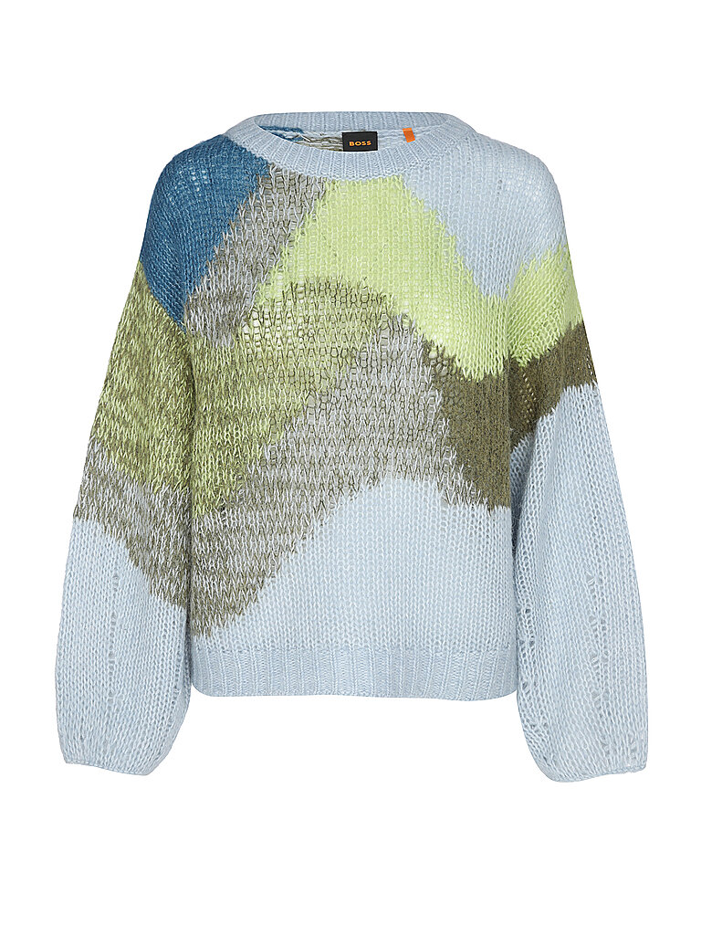 BOSS Pullover FUNCH hellblau | L von Boss