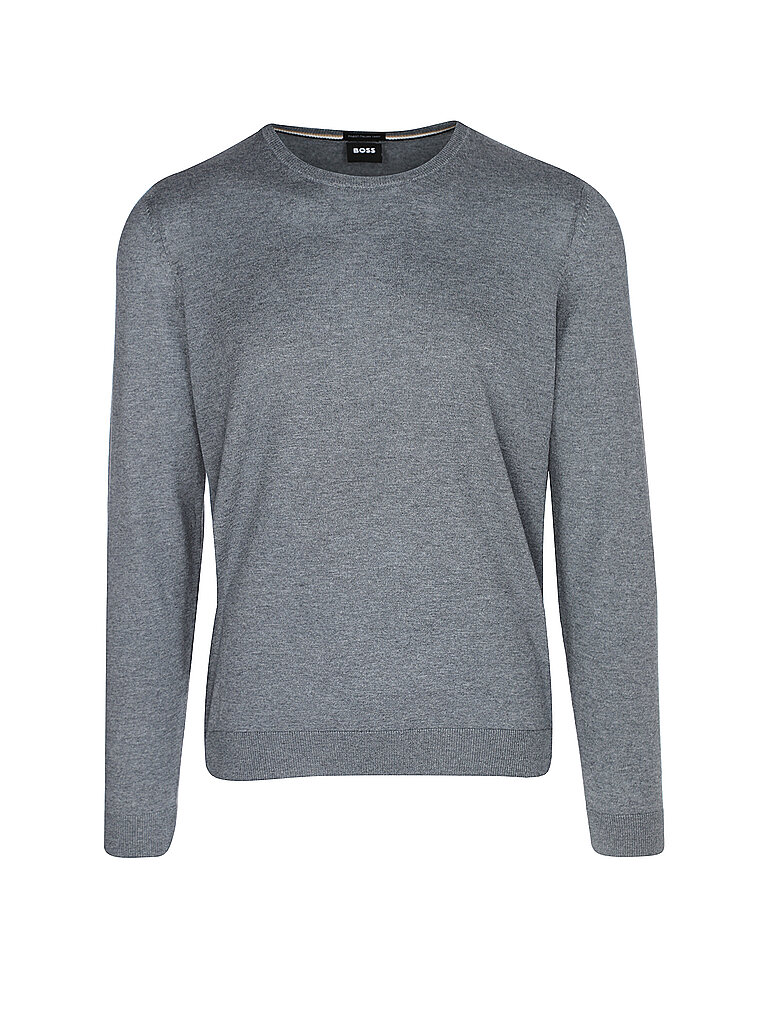 BOSS Pullover Slim Fit LENO-P grau | L von Boss