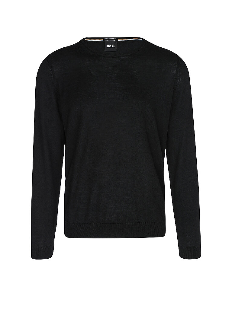 BOSS Pullover Slim Fit LENO-P schwarz | L von Boss