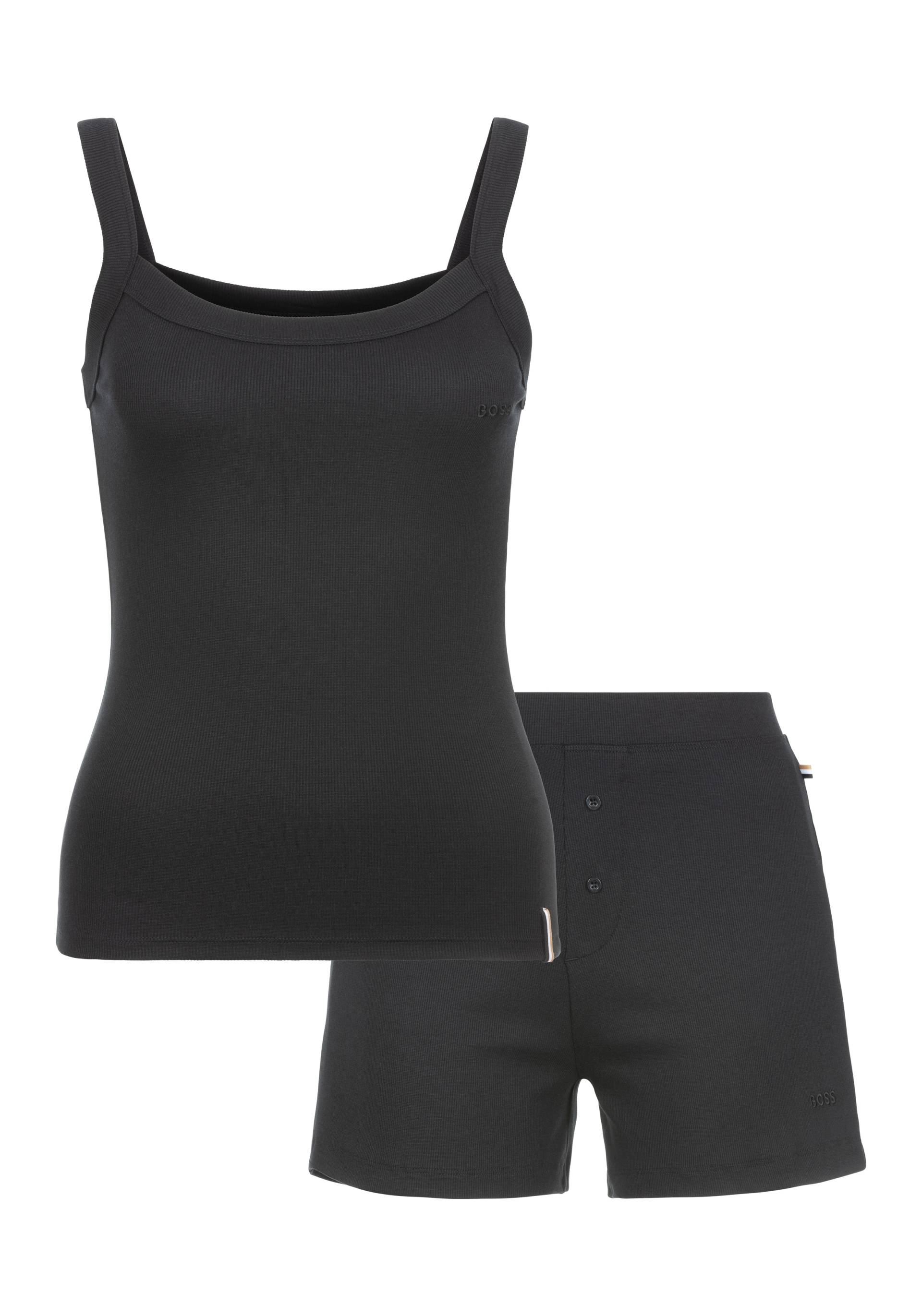BOSS Pyjama »UNITE_SHORT SET 1«, (Set, 2 tlg.), besteht aus Shirt & Shorts von Boss