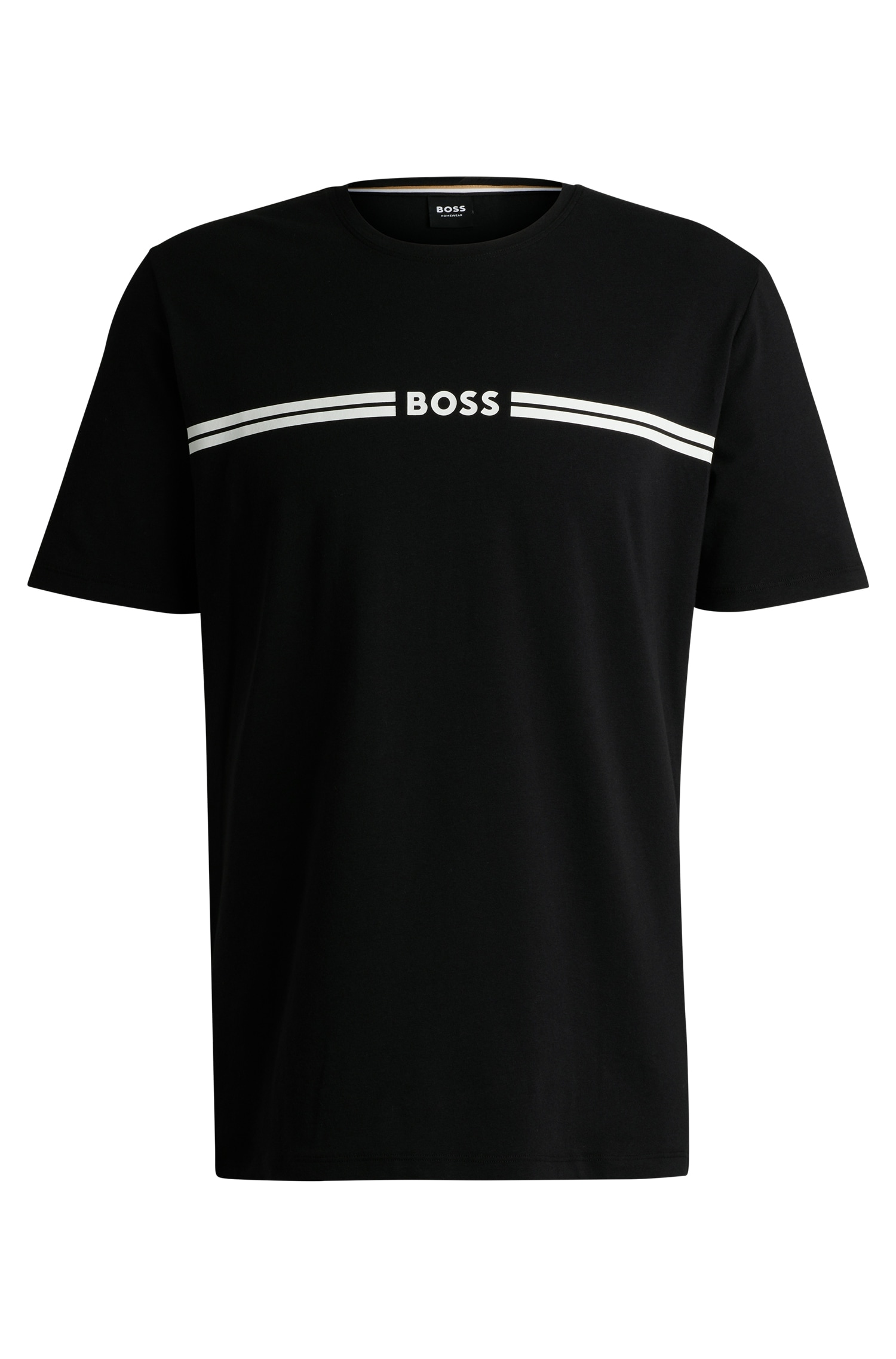 BOSS Pyjamaoberteil, mit Logoschriftzug von Boss