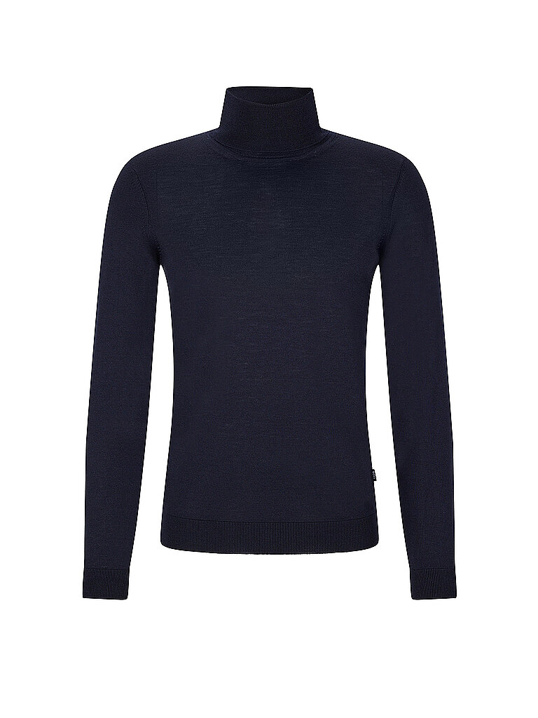 BOSS Rollkragenpullover Slim Fit MUSSO dunkelblau | S von Boss