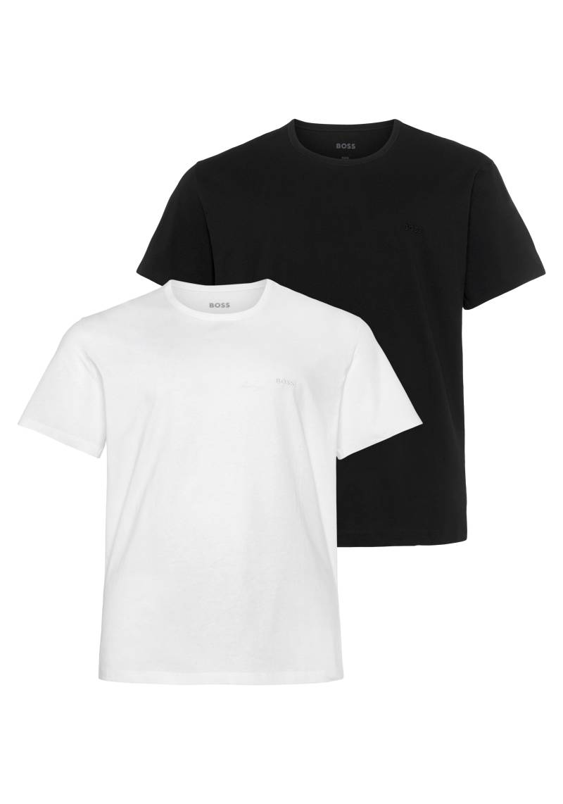 BOSS Rundhalsshirt »B-TShirtRN 2P Comfor«, mit tonalen Logo von Boss