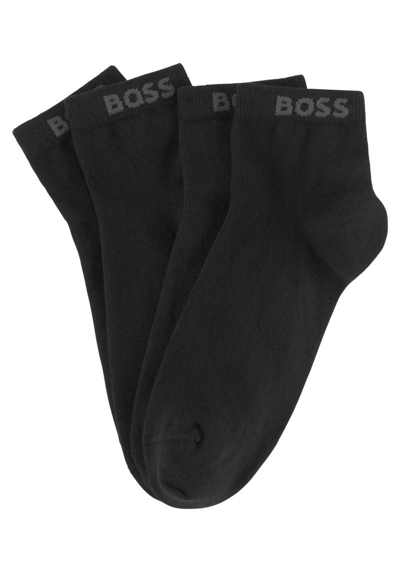 BOSS Sneakersocken, (Set, 2 Paar), mit eingenähtem Markenschriftzug von Boss