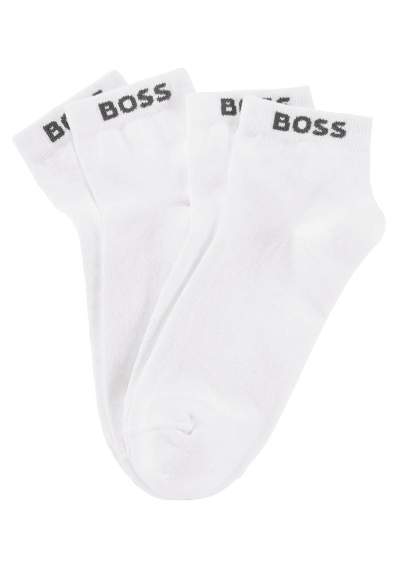 BOSS Sneakersocken, (Set, 2 Paar), mit eingenähtem Markenschriftzug von Boss