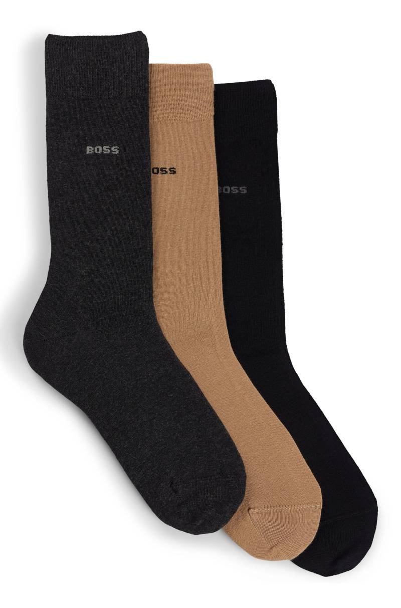 BOSS Socken »3P RS GiftSet Uni CC«, (Packung, 3 Paar, 3er Pack), mit eingesticktem BOSS Logo von Boss