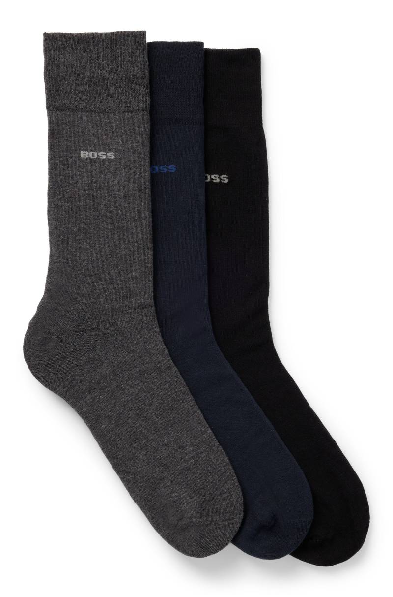 BOSS Socken »3P RS GiftSet Uni CC«, (Packung, 3 Paar, 3er Pack), mit eingesticktem BOSS Logo von Boss