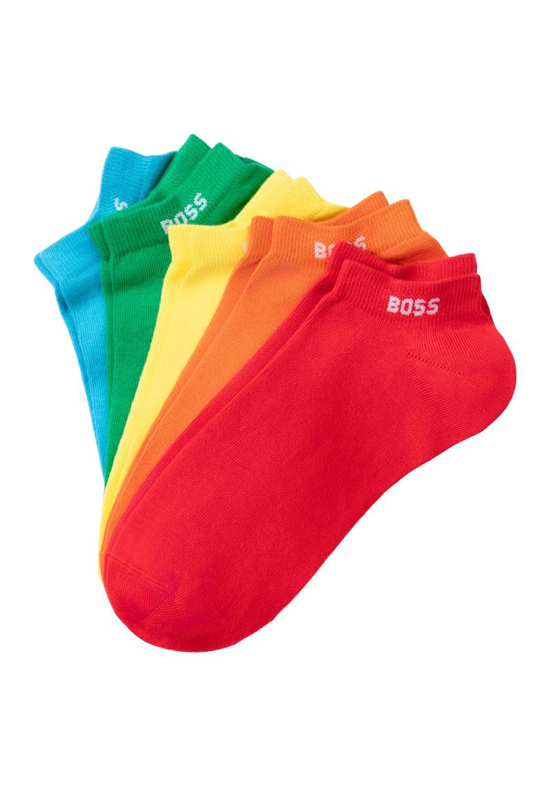 BOSS Socken »5P AS Rainbow CC«, (5 Paar), mit Markenlogo im Bund von Boss