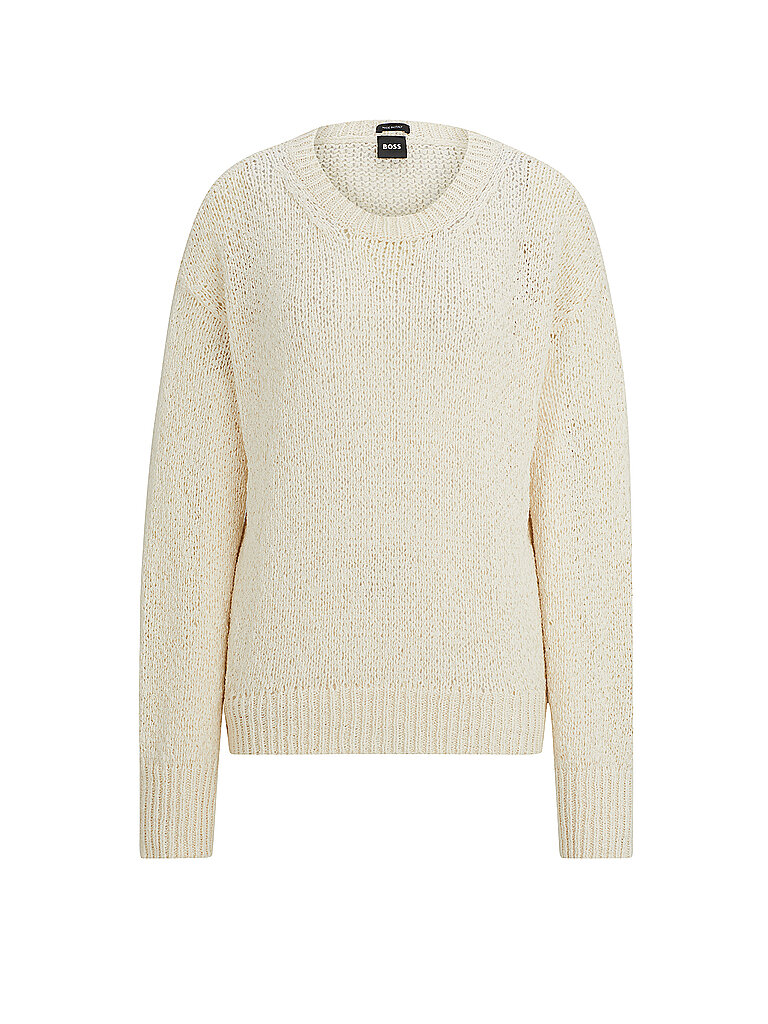 BOSS Strickpullover FELODIENA weiss | S von Boss